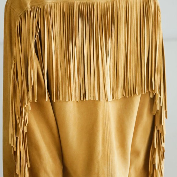 Vintage Deerskin Waterfall Front Fringe Jacket - Picture 13 of 15
